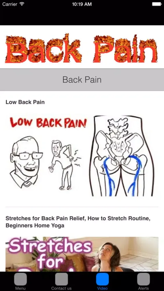 Lower Back Pain & Back Pain Treatment应用截图