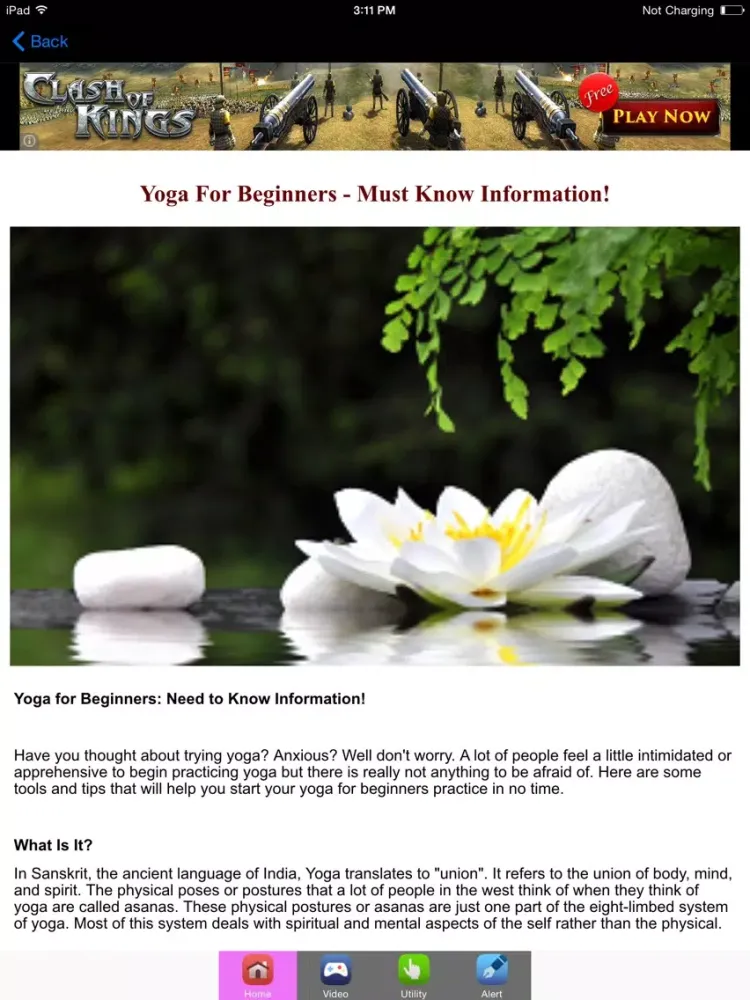 Tangkapan skrin Basic Yoga For Beginners iPad 