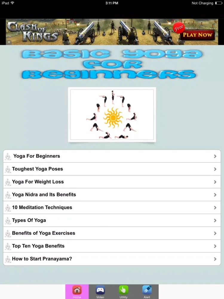 Tangkapan skrin Basic Yoga For Beginners iPad 