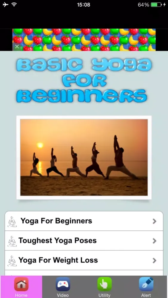 Tangkapan skrin Basic Yoga For Beginners