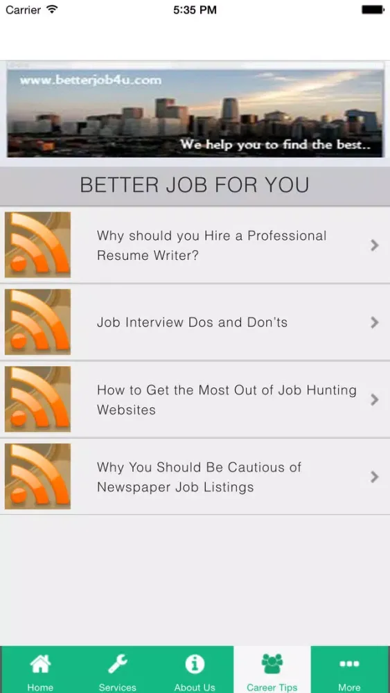 Скриншоты BetterJob4U