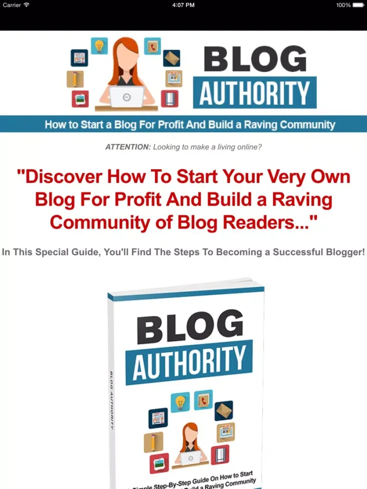 Blog Authority iPad  Screenshots