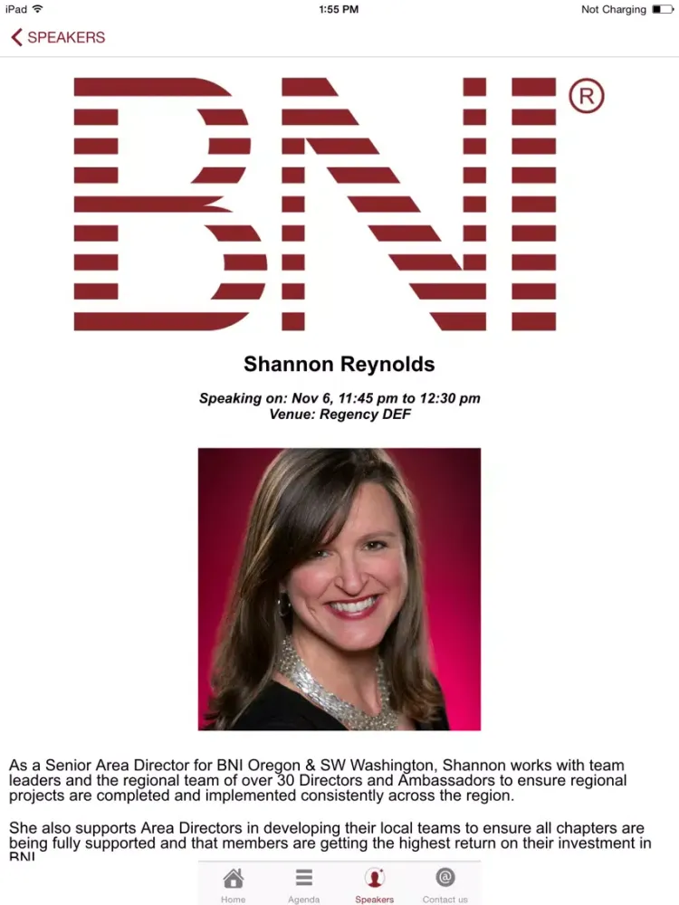 BNI Events Worldwide iPad  سکرین شاٹس