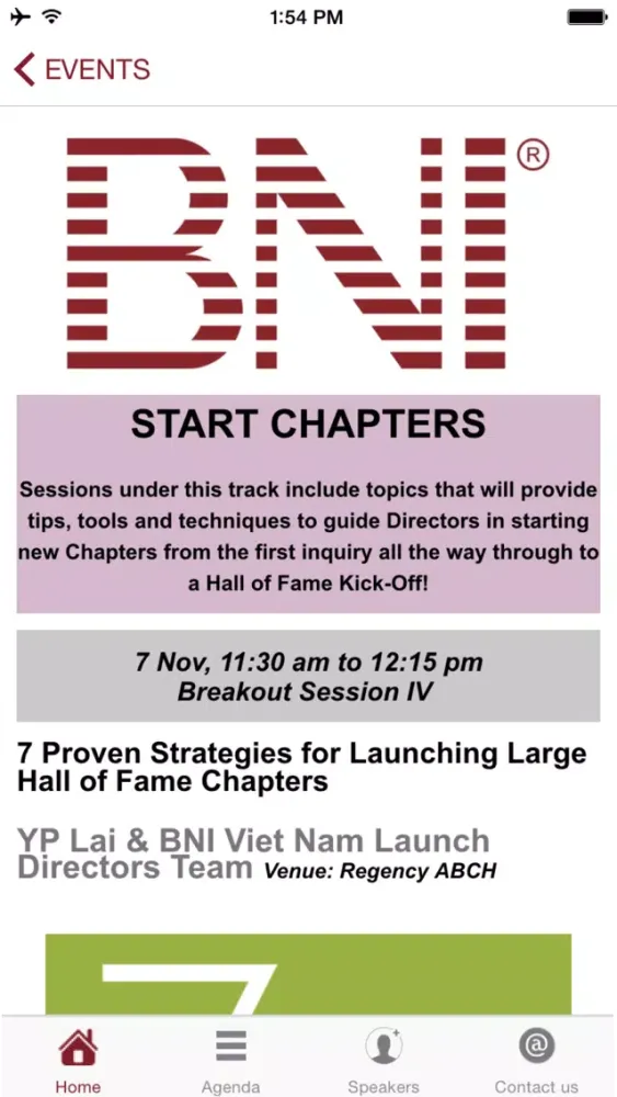 BNI Events Worldwide سکرین شاٹس