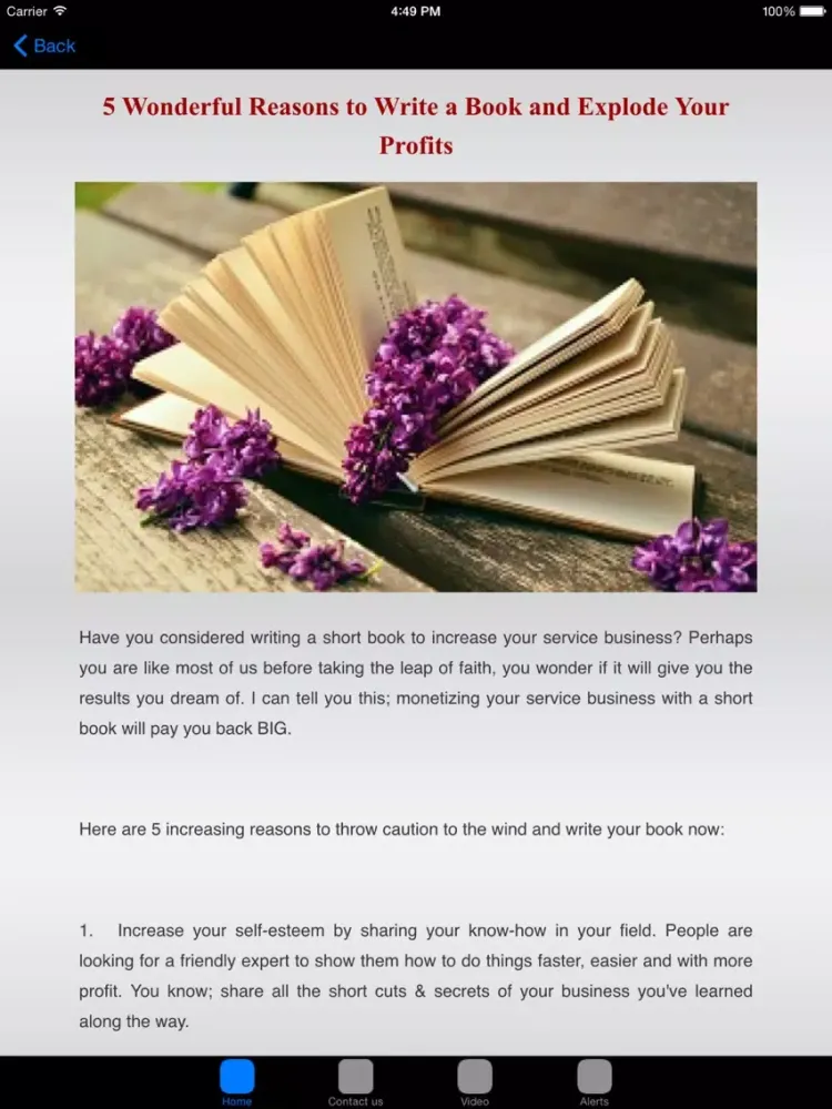Screenshot di How To Write A Book & How To Publish A Book iPad 