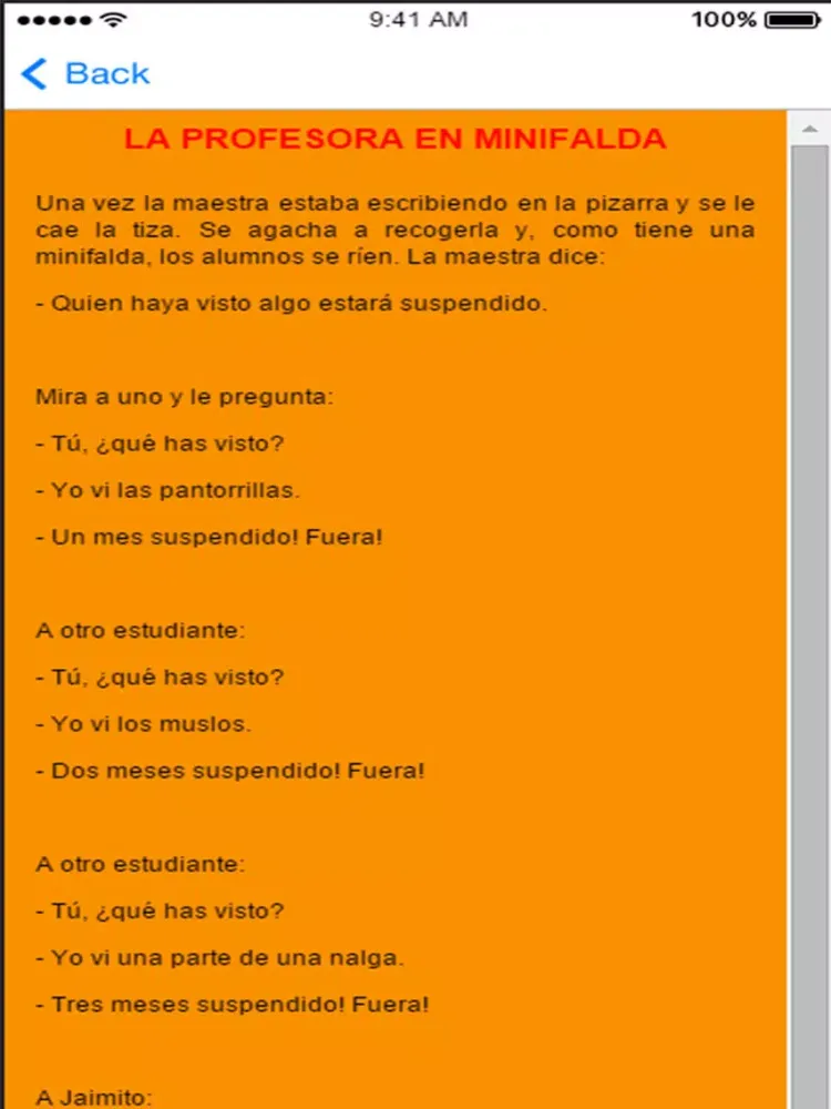 Chistes De Niños Buenos Y Gratis iPad  Screenshots