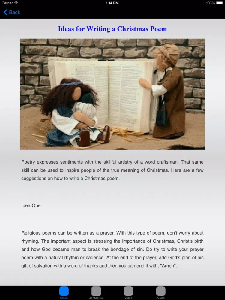Captures d'écran de Free Christmas Poems For Kids And All iPad 