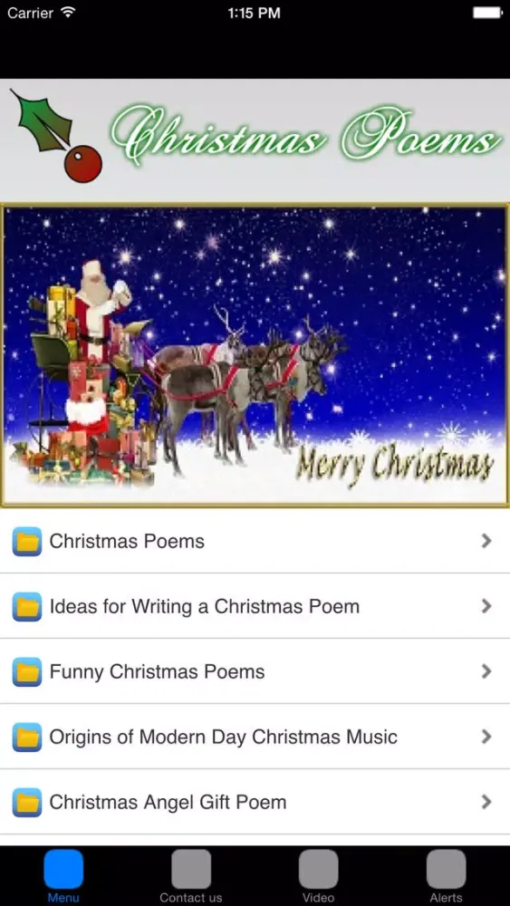 Captures d'écran de Free Christmas Poems For Kids And All