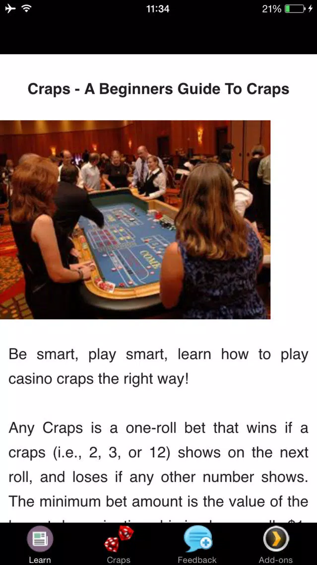 Craps - A Beginners Guide to Craps स्क्रीनशॉट