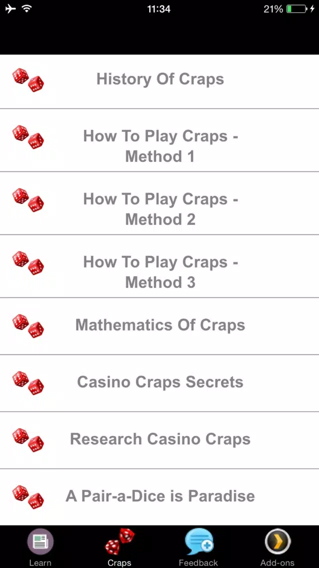 Craps - A Beginners Guide to Craps स्क्रीनशॉट