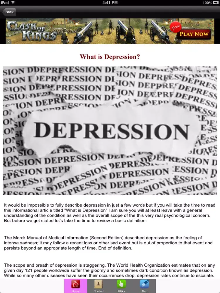 Depression to Happiness iPad  스크린샷