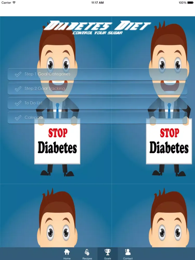Tangkapan skrin Diabetes Diet & Recipes - How to control your Diabetes iPad 