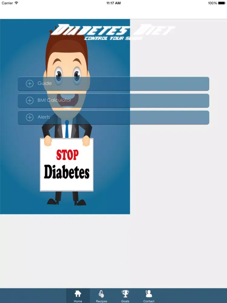 Tangkapan skrin Diabetes Diet & Recipes - How to control your Diabetes iPad 
