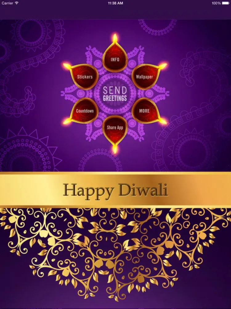 Diwali Greeting Cards+ iPad  স্ক্রিনশট