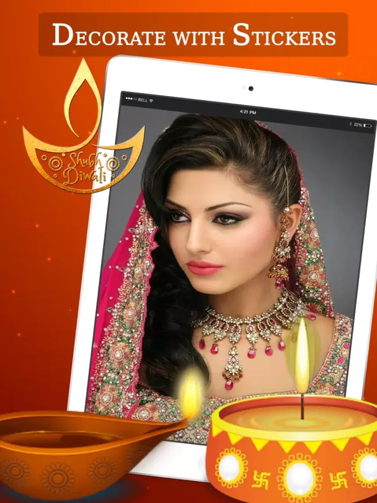 Captures d'écran de Diwali Photo Frames+ iPad 