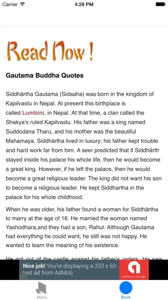 Gautama Buddha Quotes & Buddhism in pdf ebook, Buddha Pictures & Wallpapers Ekran Görüntüleri