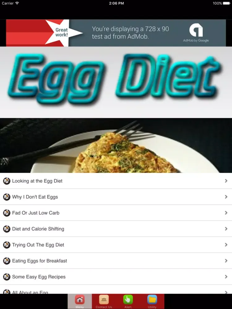 Tangkapan skrin Egg Diet For Weight Loss Plan iPad 