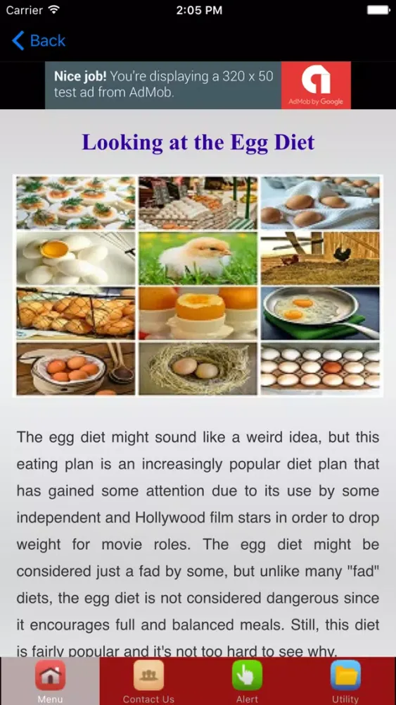 Tangkapan skrin Egg Diet For Weight Loss Plan