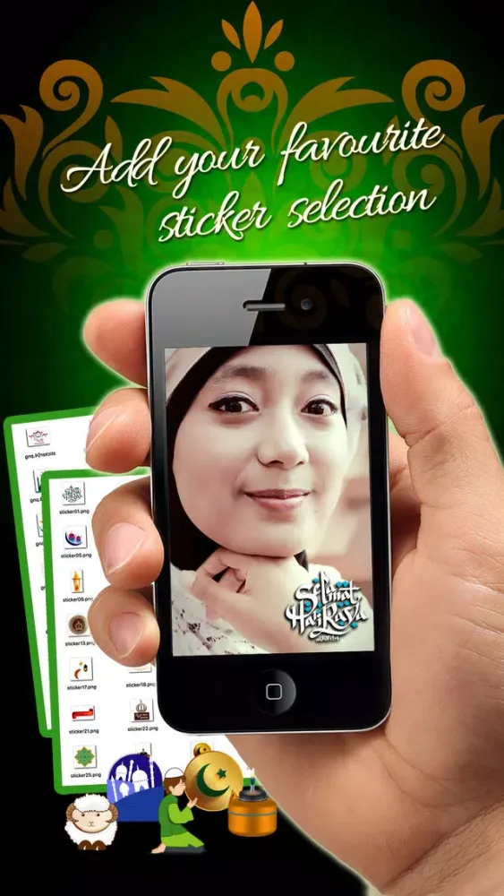 Capturas de tela do EID Mubarak Photo Frames LITE