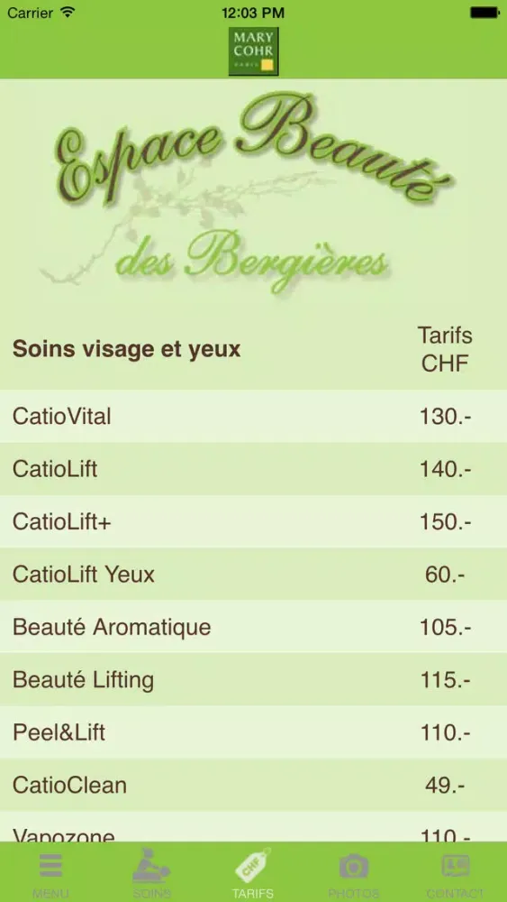 ภาพหน้าจอของ Espace Beauté des Bergières