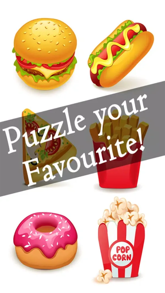 Ảnh chụp màn hình của Fast Food Sliding Puzzle Game
