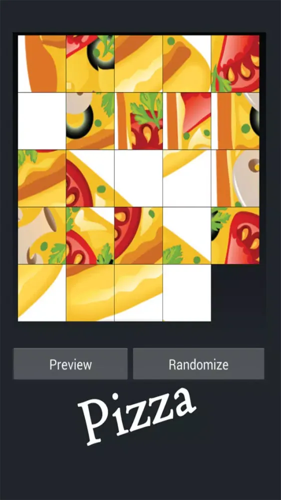 Ảnh chụp màn hình của Fast Food Sliding Puzzle Game