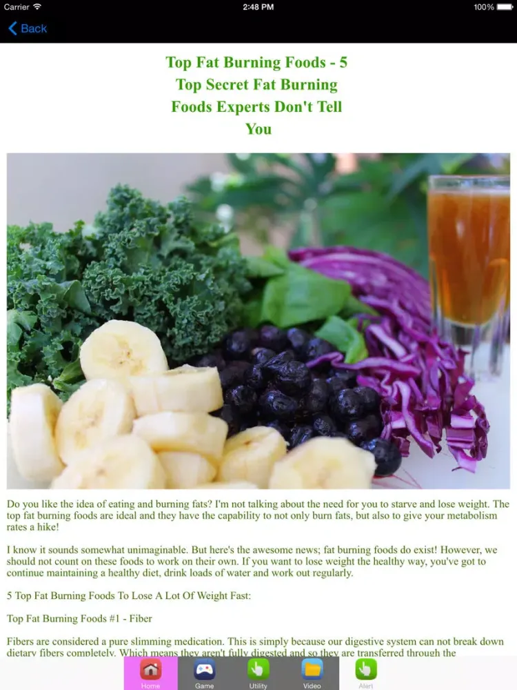 Fat Loss With Low Carb Diet To Lose Weight iPad  سکرین شاٹس