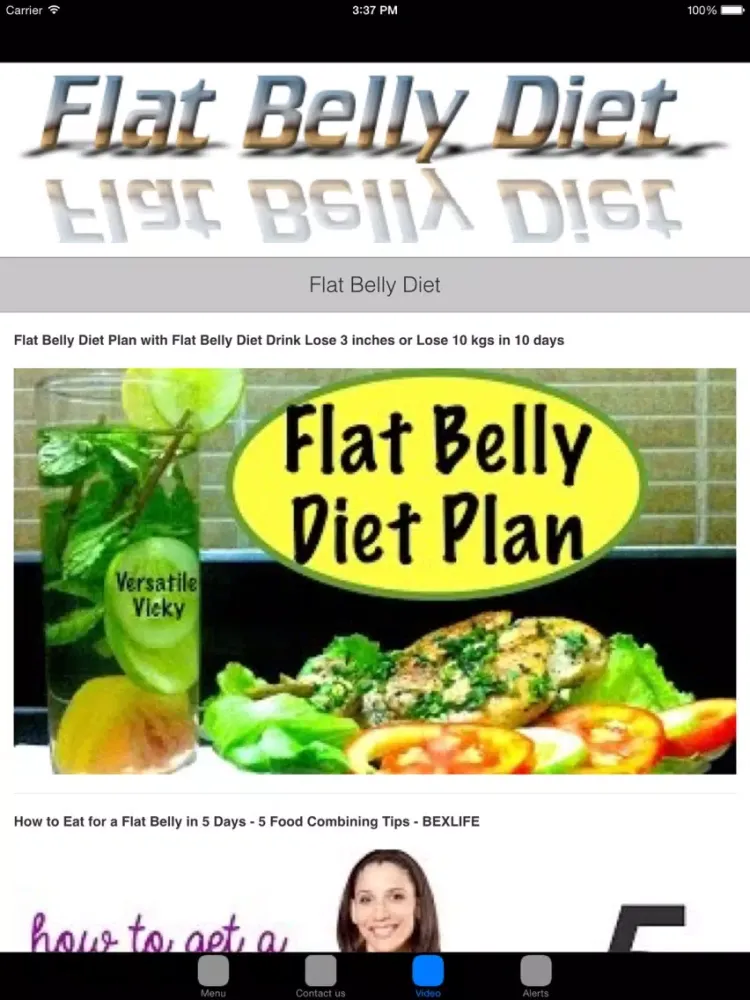 Flat Belly Diet & Fat Burning Foods For Flat Tummy iPad  سکرین شاٹس