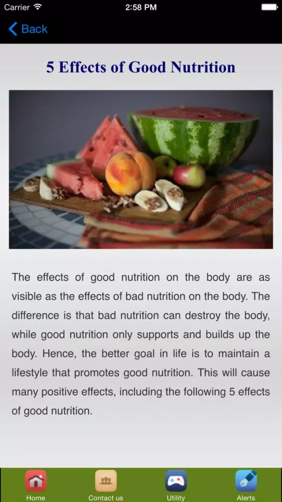 Capturas de pantalla de Good Nutrition - Healthy Eating Guidelines