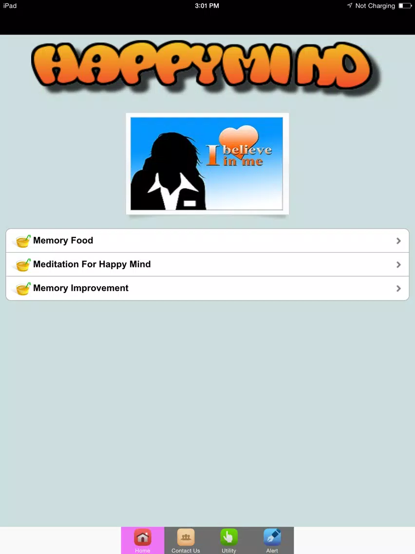 Happy Mind For Smiling iPad 应用截图