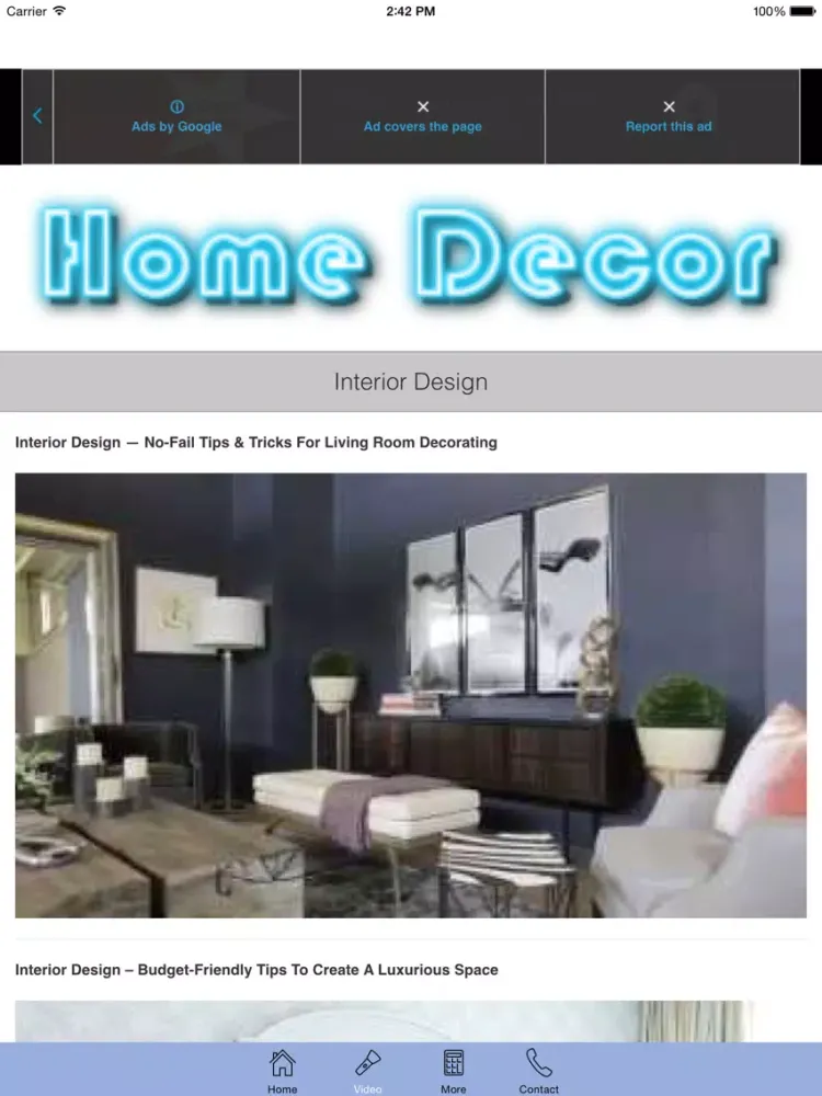 Capturas de pantalla de Home Decorating and Interior Ideas iPad 