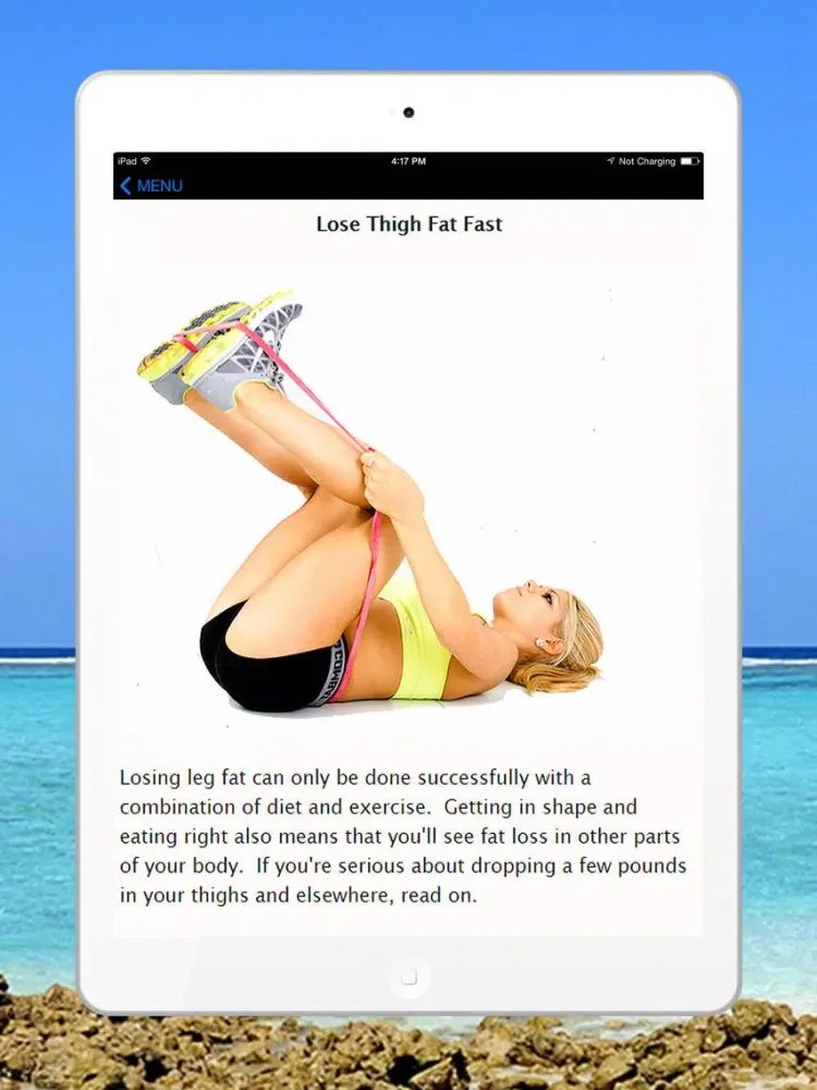 Best Way To Lose Leg & Thigh Fat - Fast & Easy Fat Loss Diet Workouts & Meal Plans For Beginners iPad  Screenshots