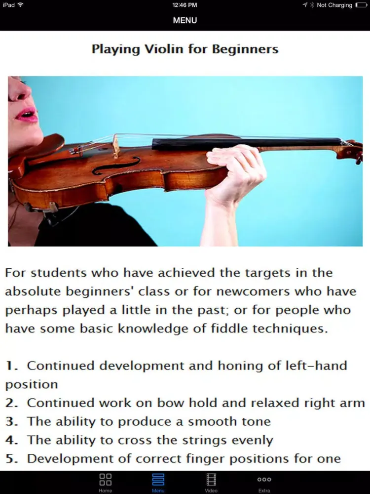 Easy Play Violin Instructional Videos - Best Beginner's Guide To Learn The Basic To Advance, Start Today iPad 應用截圖