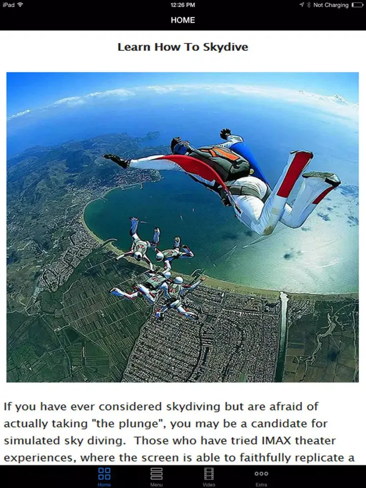 Easy SkyDive - Best Skydiving Lessons Videos For Beginners iPad  스크린샷