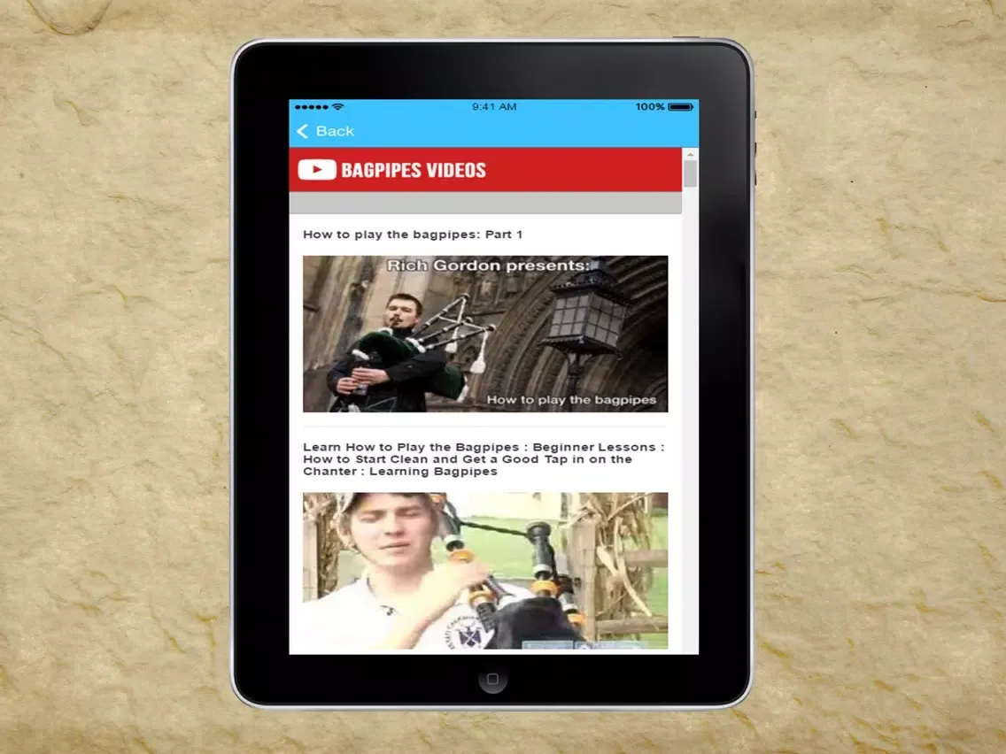 How to Play Bagpipes PRO iPad  Screenshots