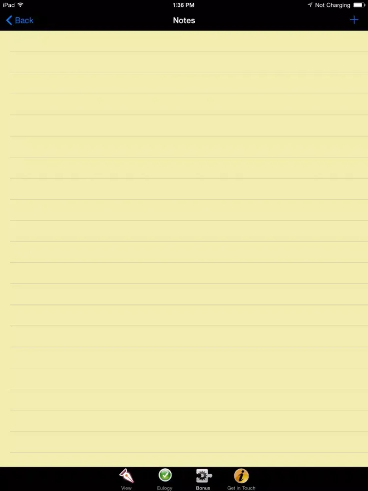 Capturas de tela do How To Write A Eulogy iPad 