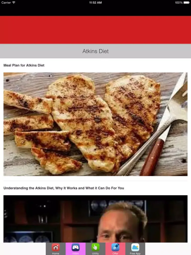 Atkins Diet Guide For Weight Loss iPad  Screenshots
