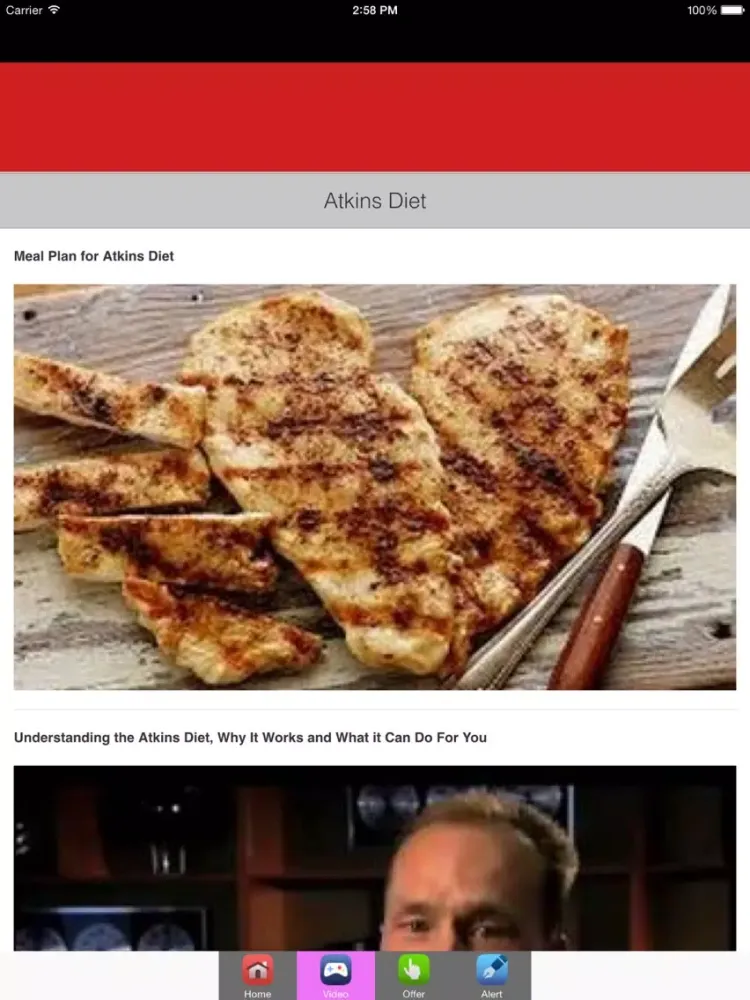 Скриншоты Low Carb Atkins Diet #1 Weight Loss Atkins Diet iPad 