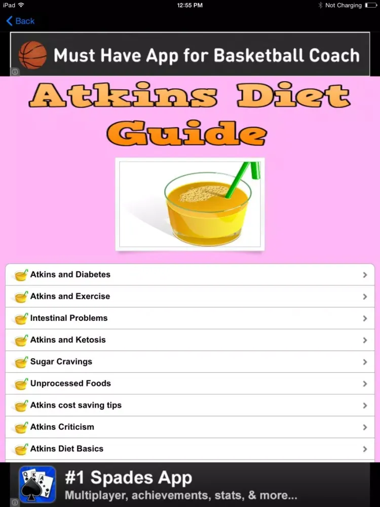 Capturas de tela do Atkins Low Carb Diet For Weight Loss - Atkins Diet Complete Reference iPad 
