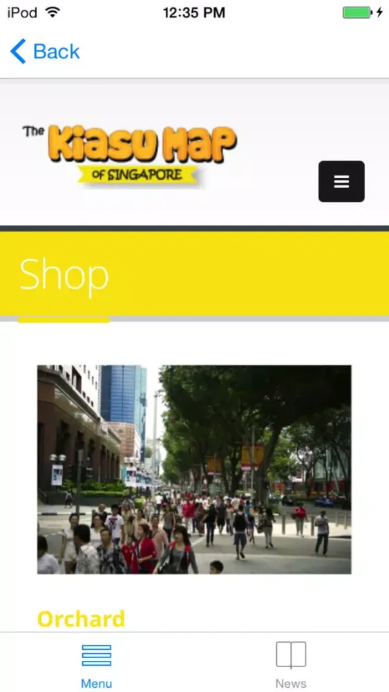 ภาพหน้าจอของ KIASU MAP SINGAPORE