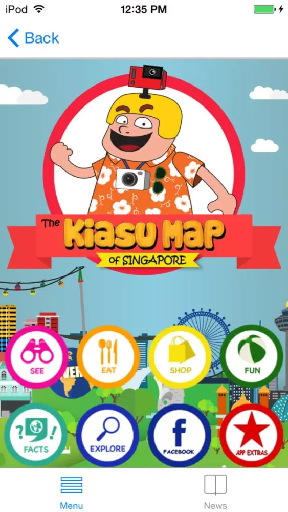 ภาพหน้าจอของ KIASU MAP SINGAPORE