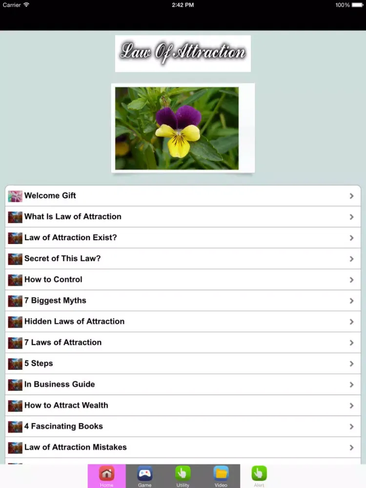 Law Of Attraction #Wealth,Love & Benefits iPad  Screenshots