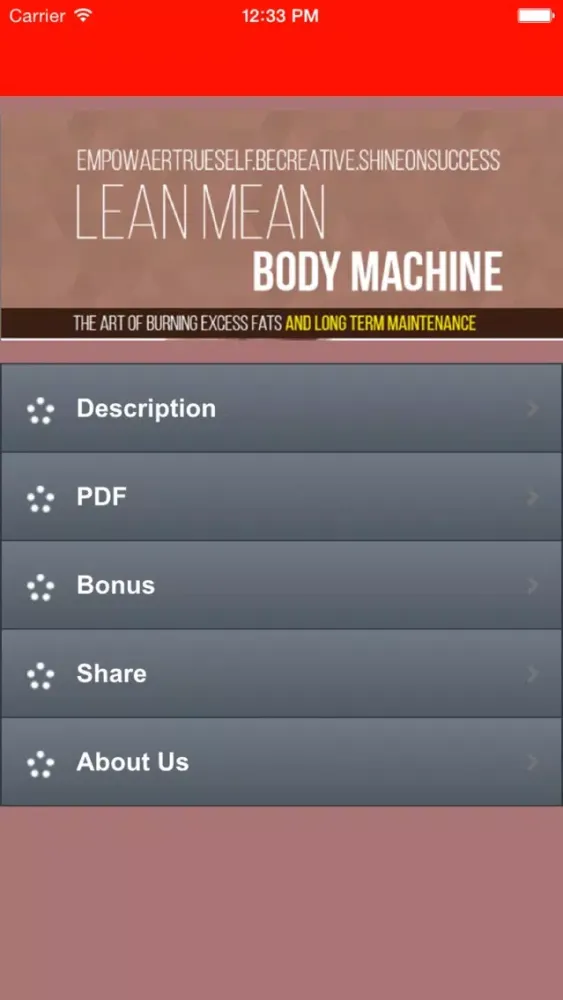 ภาพหน้าจอของ LeanMeanBodyMachine eBook