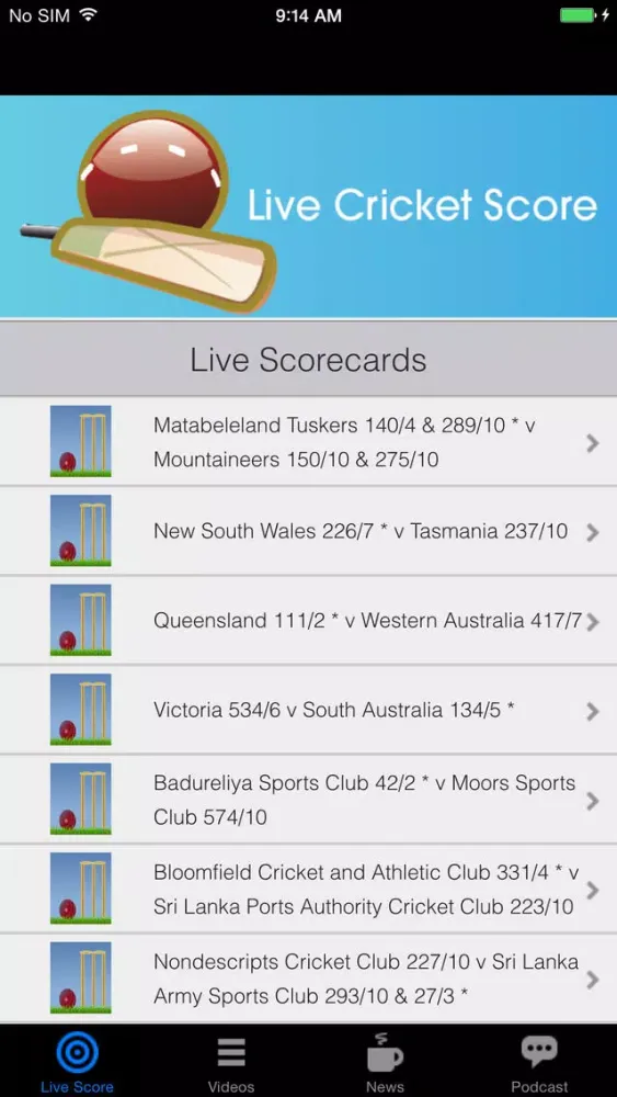 تصاویر Bazinga Live Cricket Scores