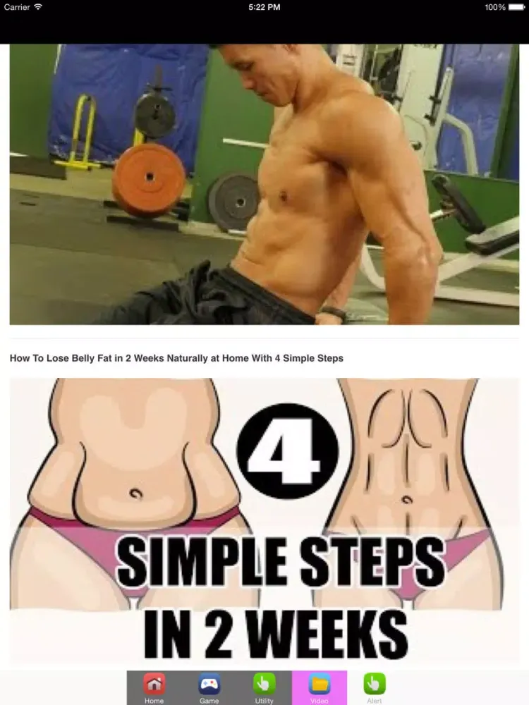 Lose Stomach Fat & Belly Fat iPad  स्क्रीनशॉट