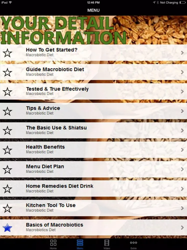 Ảnh chụp màn hình của Best Macrobiotic Diet Plan - Easy Follow Up Weight Loss Diet Program for Advanced To Beginners, Start Today! iPad 