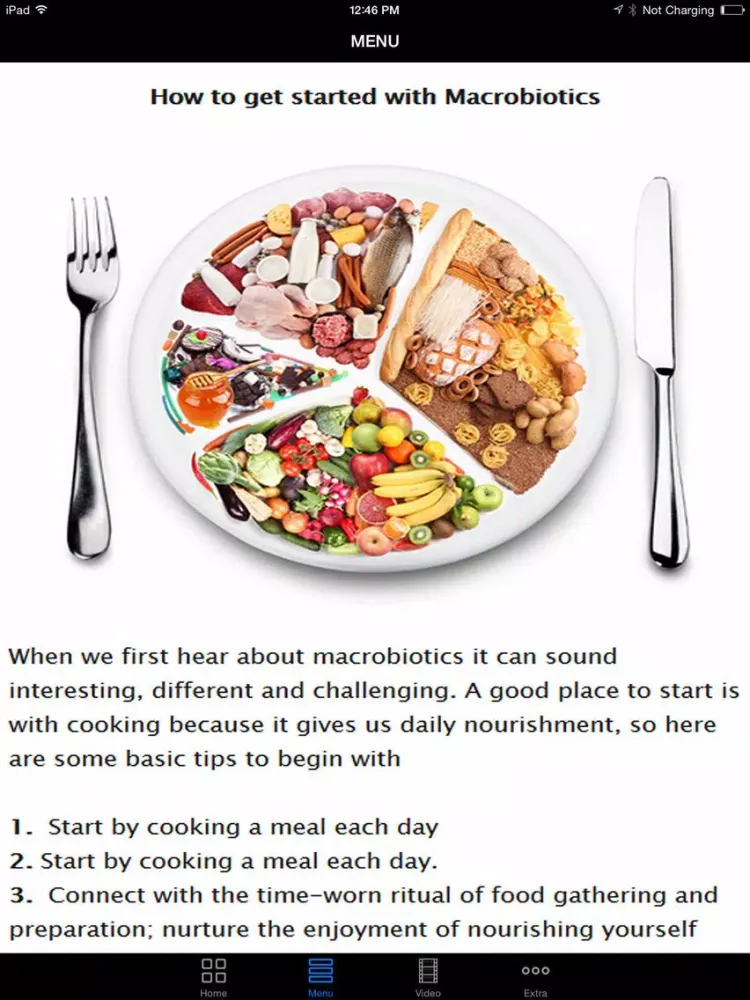 Ảnh chụp màn hình của Best Macrobiotic Diet Plan - Easy Follow Up Weight Loss Diet Program for Advanced To Beginners, Start Today! iPad 