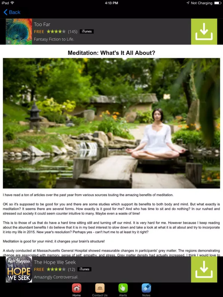 Capturas de pantalla de iMeditation Classroom For Peace and Happiness iPad 