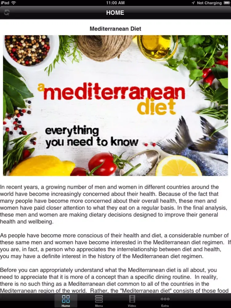 Healthy Mediterranean Diet & Recipes - Best Easy Weight Loss Diet Plan Guide & Tips For Beginners To Experts iPad 应用截图