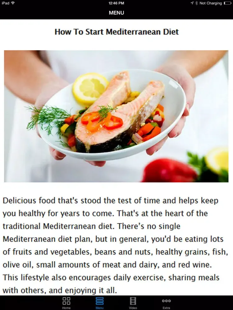 Healthy Mediterranean Diet & Recipes - Best Easy Weight Loss Diet Plan Guide & Tips For Beginners To Experts iPad 应用截图